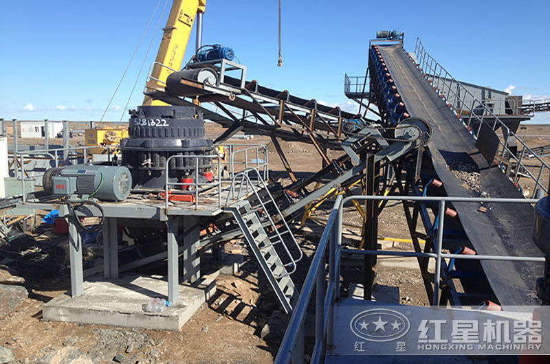 河南碎石制砂生產(chǎn)線現(xiàn)場